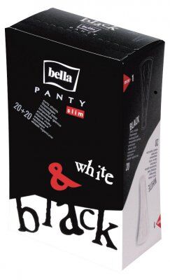 Прокладки гигиенические Bella Panty slim black&white ежедневные 40 шт