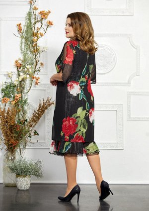 Платье Платье Mira Fashion 4844 
Состав: Вискоза-19%; ПЭ-79%; Спандекс-2%;
Сезон: Осень-Зима
Рост: 164

Платье полуприлегающего силуэта, слегка расширенно к низу, выполнено из принтованного шифона, н