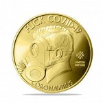 Памятная монета Covid-19! Отличный сувенир! Цена 100 рублей