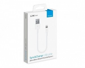 Кабель Deppa Lightning - USB белый, 1,2м, 72114