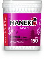 Палочки ватные космет. &quot;Maneki&quot; SAKURA, с бел. бум. стиком и 2 видами аппликатора,150шт