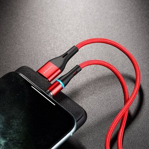 Магнитный USB кабель Borofone BU16 / 1,2 м MicroUSB