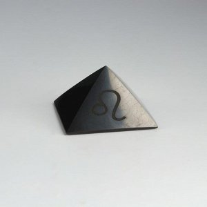 Пирамида из шунгита "Лев", полированная, 5 см