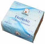 Салфетки в мягкой упаковке INSHIRO EkoNeko 2-х. сл. белые (150 шт.) 1/8/128 EN044