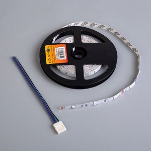 Светодиодная лента Ecola PRO, 12В, SMD5050, 5 м, IP20, 7.2Вт/м, 30 LED/м, RGB