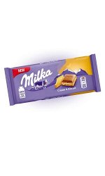 Шоколад Milka Cream &amp; Biscuit c прослойкой нежного крема и печеньем 100 гр