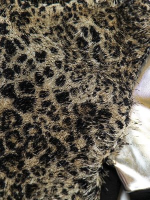 Блузка прямого силуэта  Цвет:леопард серый/черный