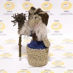 Набор для вязания игрушки &quot;Баба Яга&quot; 16х12 см