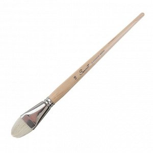 Кисть «Сонет» № 16, щетина, овальная, длинная ручка, d=34 мм, покрытая лаком