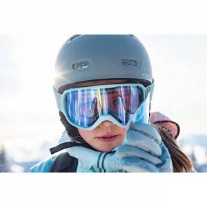 Маска для лыж и сноуборда для любой погоды для детей и взрослых зеленая g 500 i wedze