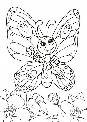Раскраска-лайт А5 "Бабочки"