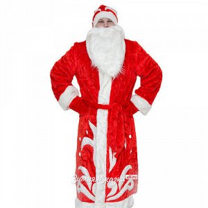 Взрослый карнавальный костюм Дед Мороз, 52-54 размер (Бока С)