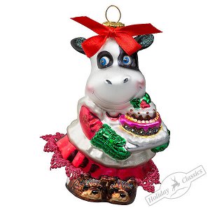 Корова "Кулинарный шедевр" (стекло) П/У 7,5х6,5х11 см