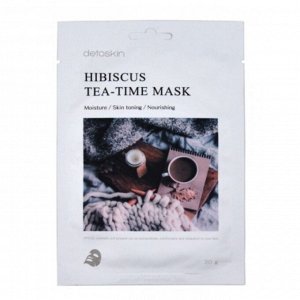 DETOSKIN. Тканевая маска с гибискусом, HIBISCUS TEA-TIME MASK 30г.