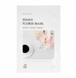 DETOSKIN. Тканевая маска цветочная с экстрактом пиона, PEONY FLORIS MASK, 30 г