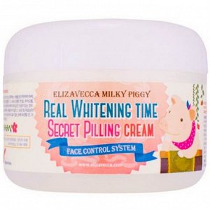 Elizavecca Крем-пилинг для лица осветляющий  MilkyPiggyRealWhiteningTimeSecretPillingCream -100мл