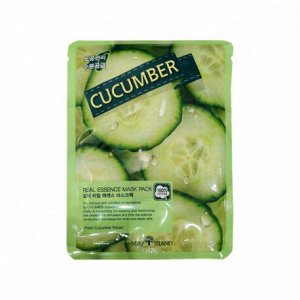 [MAYISLAND] Маска тканевая тонизирующая  с экстрактом огурца Real Essense Cucumber Mask Pack, 25 мл