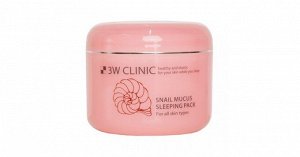 3W CLINIC Маска для лица SNAIL Water Sleeping Pack, 100мл