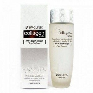 3W CLINIC Тоник для лица Collagen White clear softner 150 мл