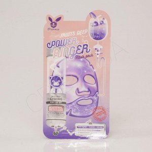 Elizavecca Тканевая маска для лица с экстрактами фруктов, Power Ringer Mask Pack Fruits Deep 23 мл.