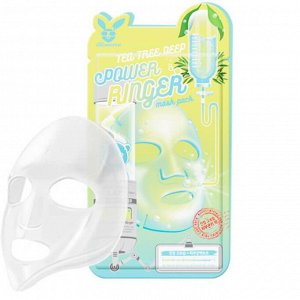 Elizavecca Тканевая маска для лица Чайное дерево Power Ringer Mask Pack Tea Tree Deep, 23 мл