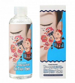 Elizavecca Тоник с фруктовыми кислотами  Hell-pore clean up aha fruit toner, 200 мл.