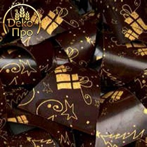 Переводные листы "Подарок Золотой" для шоколада, 300 х 400 мм, 24 шт.