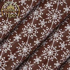 Переводные листы "Снежинки Белые" для шоколада, 250 х 400 мм, 24 шт.