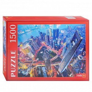 Рыжий кот. Пазлы 1500 эл. арт.0625 "Вечерние небоскребы в Шанхае"
