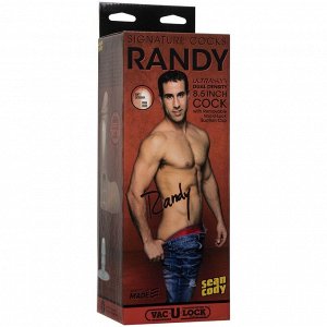 Фаллоимитатор с мошонкой Randy 8.5" ULTRASKYN Cock - 21,6 см.