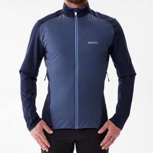 Куртка для беговых лыж мужская темно-синяя облегченная XC S 550 INOVIK