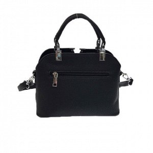 Миниатюрная сумочка Valentiggo с ремнем через плечо из искусственной замши и эко-кожи чёрного цвета.