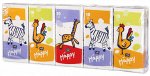 Платочки бумажные Bella baby Happy носовые Звери 1 упаковка по 10 шт.