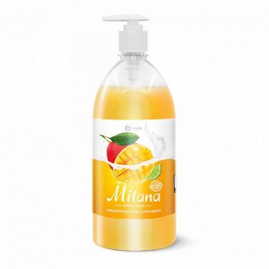 Жидкое крем-мыло "Milana" манго и лайм 1 л с дозатором НОВИНКА