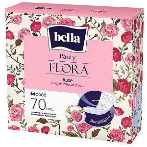 Прокладки ежедневные Bella Flora Rose, 70 шт./уп. (с ароматом розы)