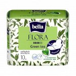 Прокладки гигиенические впитывающие Flora Зеленый чай 10 шт./уп.
