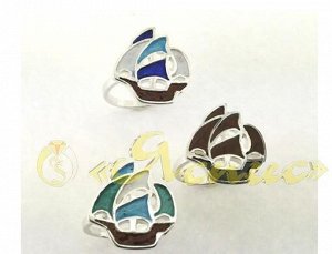 Кольцо 1441К Кораблик