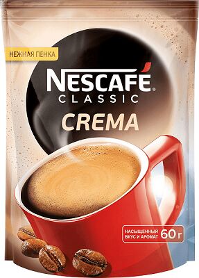 Кофе растворимый Nescafe Crema, 60 г