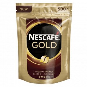 NESCAFE Gold, кофе растворимый, 500г, пакет