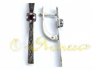 Серьги 0020С Жезл