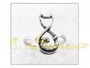 Кольцо 1604К Кот - восьмёркин