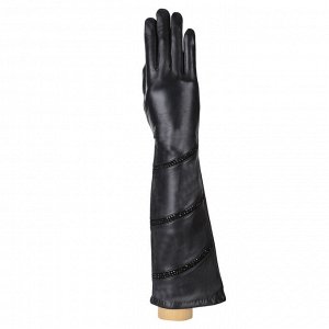 Перчатки жен. 100% нат. кожа (ягненок), подкладка: шерсть, FABRETTI B12-1 black