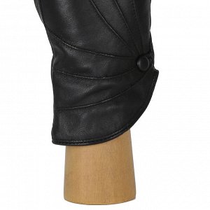 Перчатки жен. 100% нат. кожа (ягненок), подкладка: шерсть, FABRETTI B7-1 black