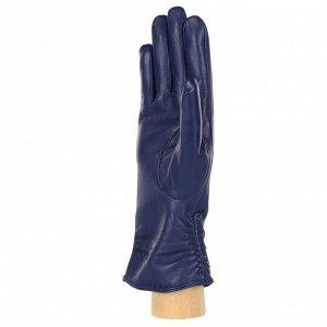 Перчатки жен. 100% нат. кожа (ягненок), подкладка: шелк, FABRETTI 12.25-11s blue