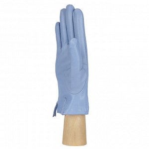 Перчатки жен. 100% нат. кожа (ягненок), подкладка: шелк, FABRETTI 12.32-24s l.blue