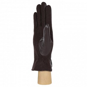 Перчатки, комбинированная кожа, FABRETTI 33.10-2 brown