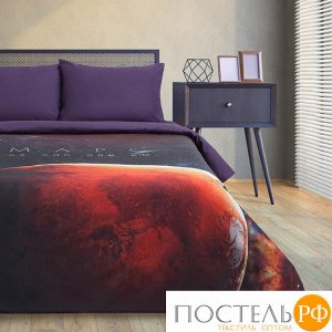 Постельное бельё "Этель" евро Red planet 200*215 см, 240*260 см, 50*70 см - 2 шт