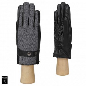 Комбинированные мужские перчатки FABRETTI S1.43-1 black