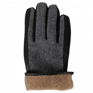 Комбинированные мужские перчатки FABRETTI S1.43-1 black