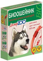 ДОКТОР ZOO БИОошейник КРАСНЫЙ для СОБАК от блох/клещей 65см (ш/б - 6шт)
